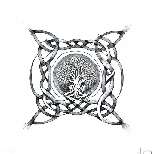 Celtic Knot Tree Of Life