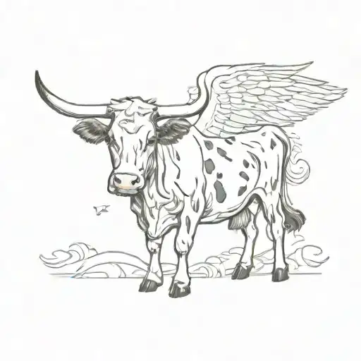 Holstein Cow As An Angel