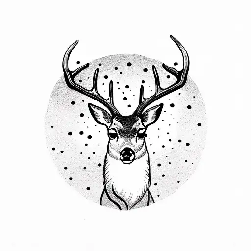 Deer With Stars As Eyes