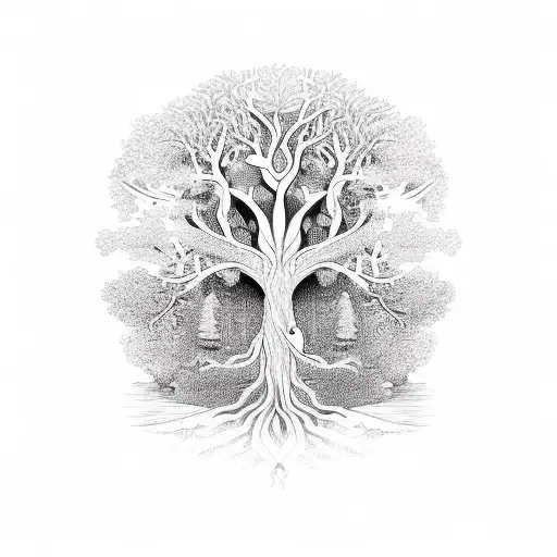 Tree Of Life With Dagger