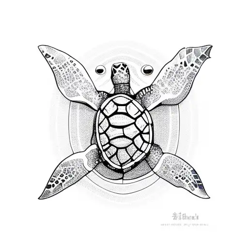 Sea Turtle In Ocean
