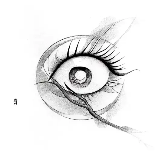 Female Eye Cherry Blossoms Sun