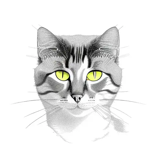 A Graceful Cat Perched Atop A Vibrant Flower Field