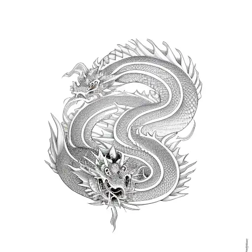 Koi Fish Chinese Dragon