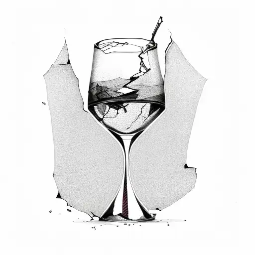 Broken Wine Glass