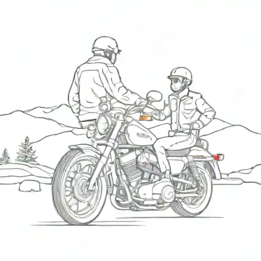 Father And Son Harley Davidson Sportster Mountains Mountain Roads Anvedure
