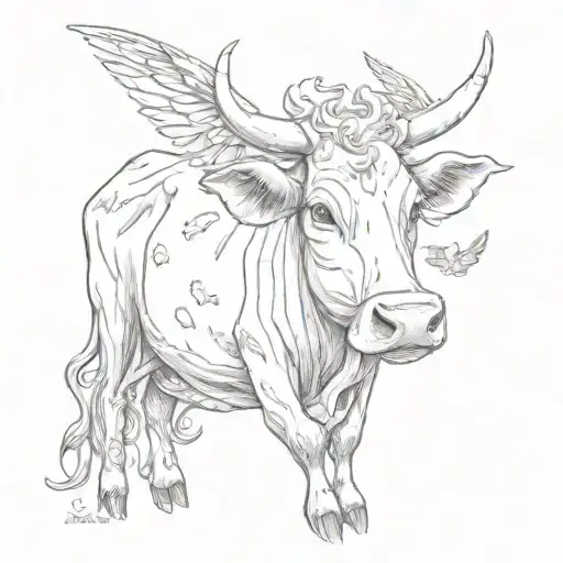 Cow As An Angel