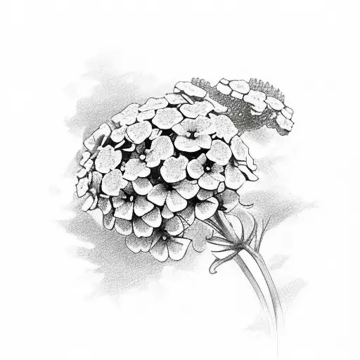 Lantana Camara Flowers On Fire