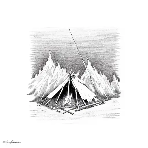 Grateful Dead Indian Campfire Desert