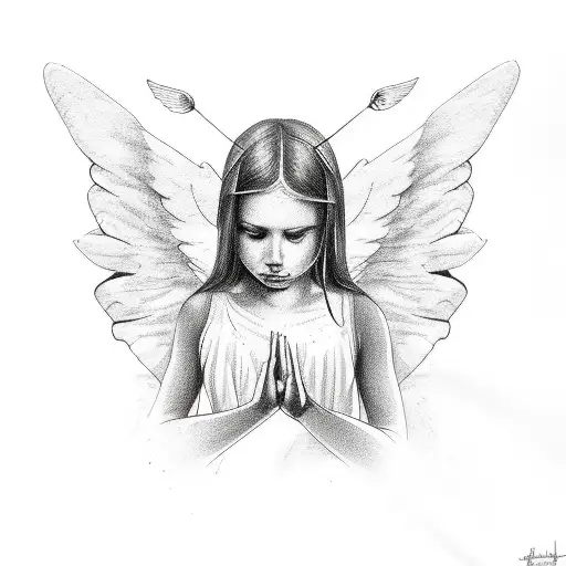 Biblically Accurate Angel Line Work Words Eyes Wings Butterly Abstract