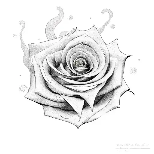 Love Infinity Heart Vines Rose