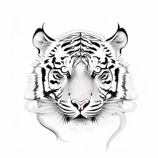 A Tiger Lily Composed Of Intricate Musical Symbols