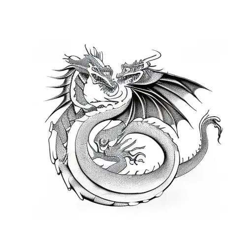 Dragon On Picasso Style