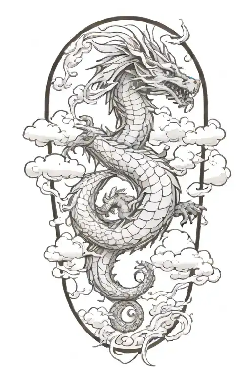 Dragon In Clouds