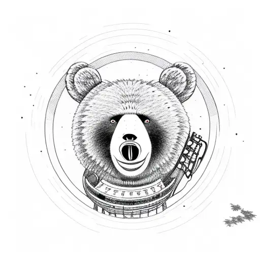 A Bear Playing Bass Guitar