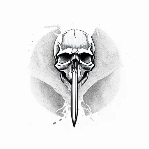 Skull Knife Dark