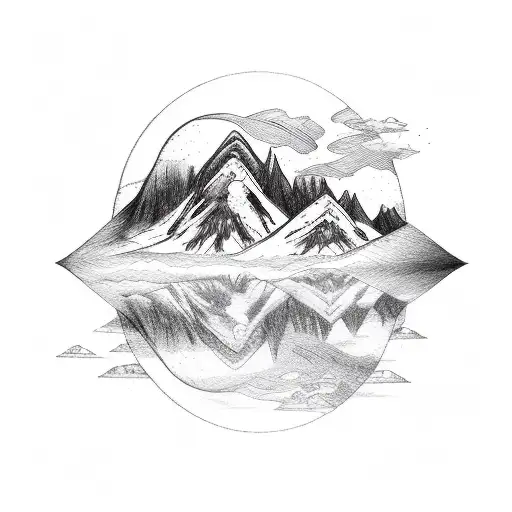 Mountain With Dogs Under It