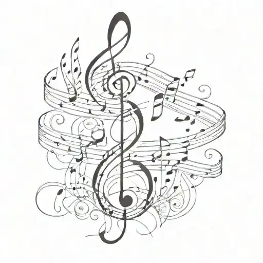 Music Notes Floating