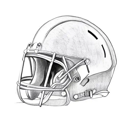 Football Helmet Wit Letter R