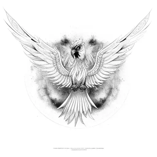 Phoenix Bird Narrow And Long