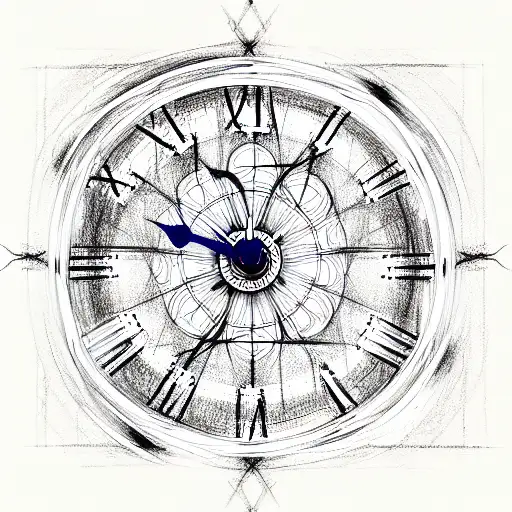 A Clock With Outside Gears