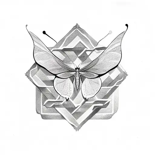 Half Butterfly And Half Snake