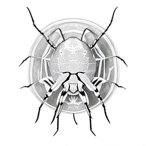 A Vinyl Record With Spider Legs Dancing On It