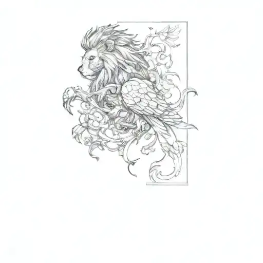 A Lion And A Phoenix