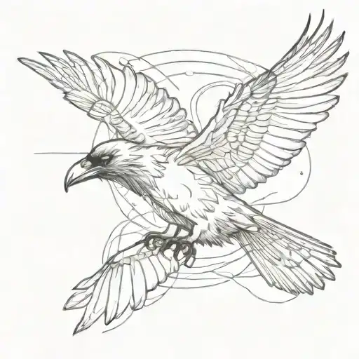 Crow Flying Above Your Right Ear