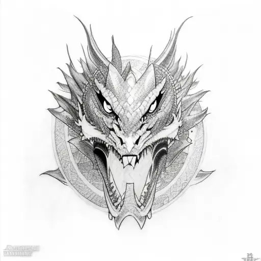 Dragon And Warrior Full Back