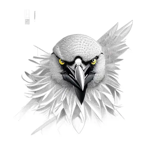 Crow Crowing Agresive