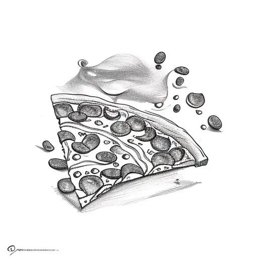 Pizza With Cat Paw Shaped Pepperonis