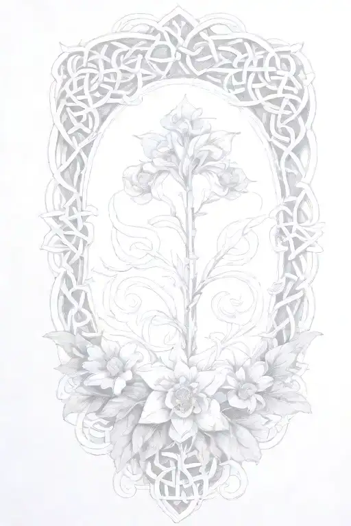 Celtic Flowers Intertwined