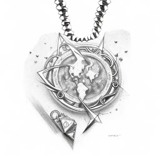 Goth Necklace Composed Of Serotonin And Dopamine Particles