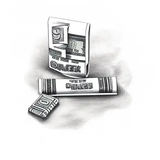 Pack Of Cigarettes With Money Instead Of Cigarettes