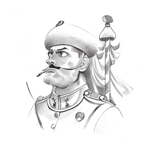 Solider Marching On A Clock