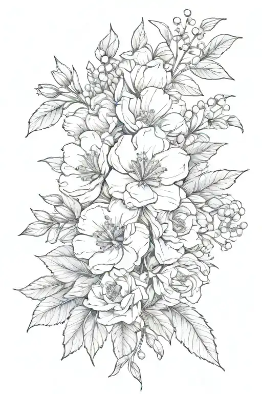 Birth Flower Bouquet