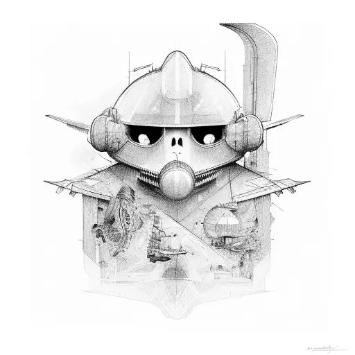 Line With A Plane And Stops