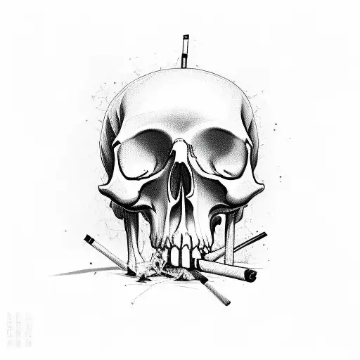 Vietnam Cigarette Skull