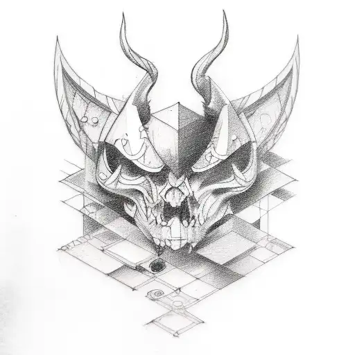 A Tattoo Design Inspired By Punk Music And Architecture