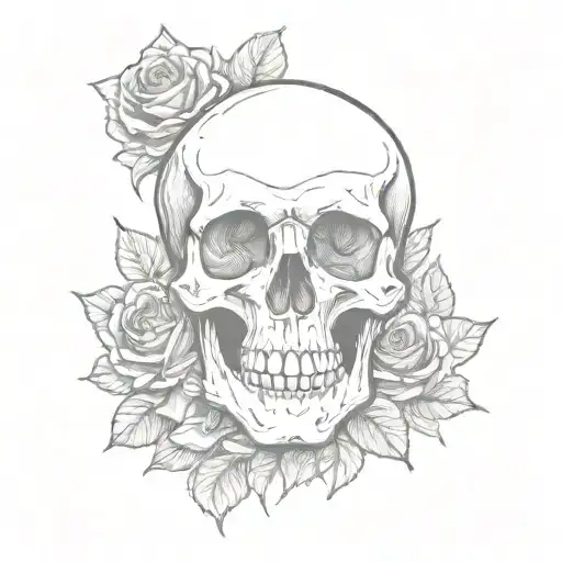 Skull And Roses