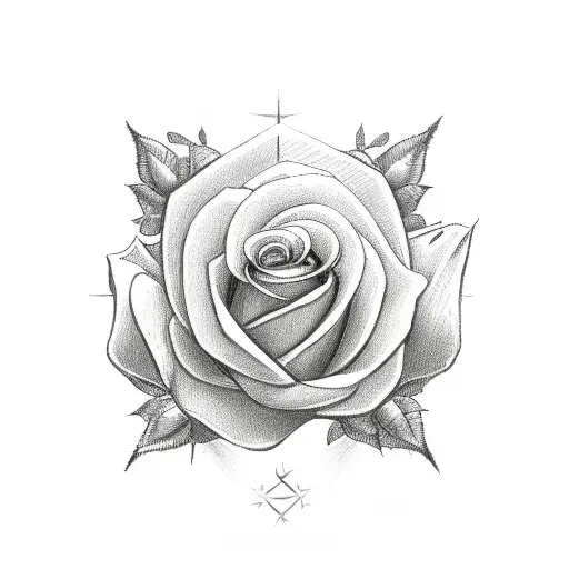 Christian Cross With Roses