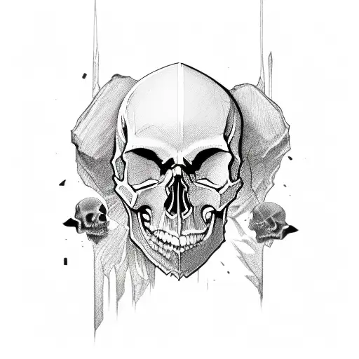 Skull Crying Blood