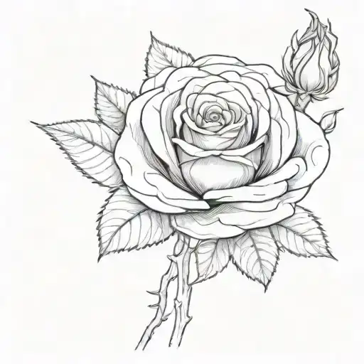 Rose With Pipo As Stem