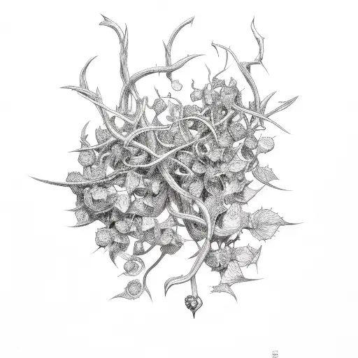 Thorny Vine With Goodness And Evil