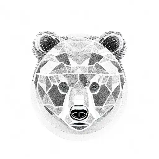 Bear Cub With A Shadow In The Shape Of A Bigger Bear