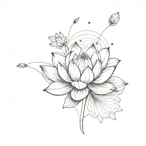 Lotus Flower Surrounded