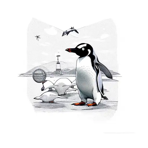 Penguin Abducted By A Ufo