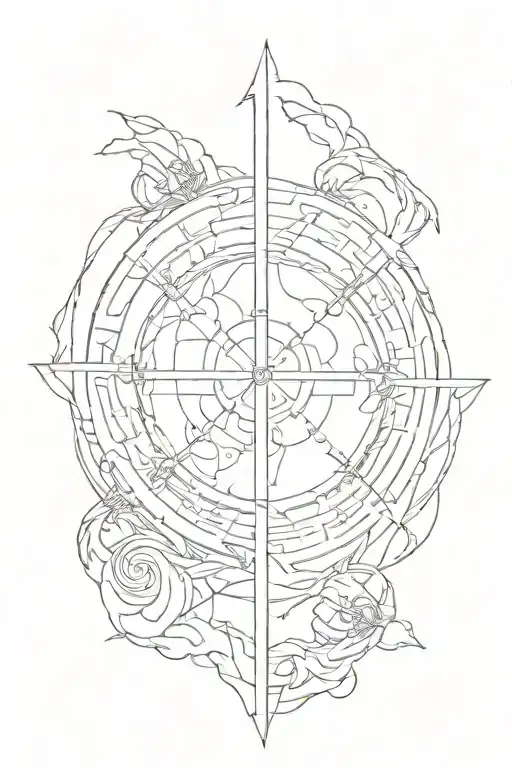 4 Viking Runes Being Pulled Intp A Black Hole