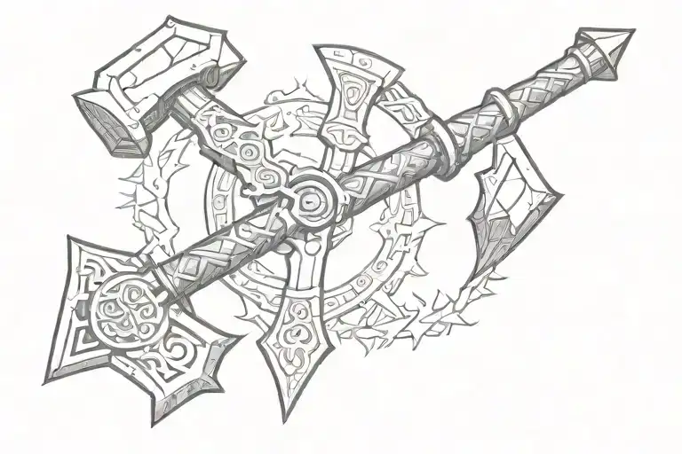 Norse Battle Hammer